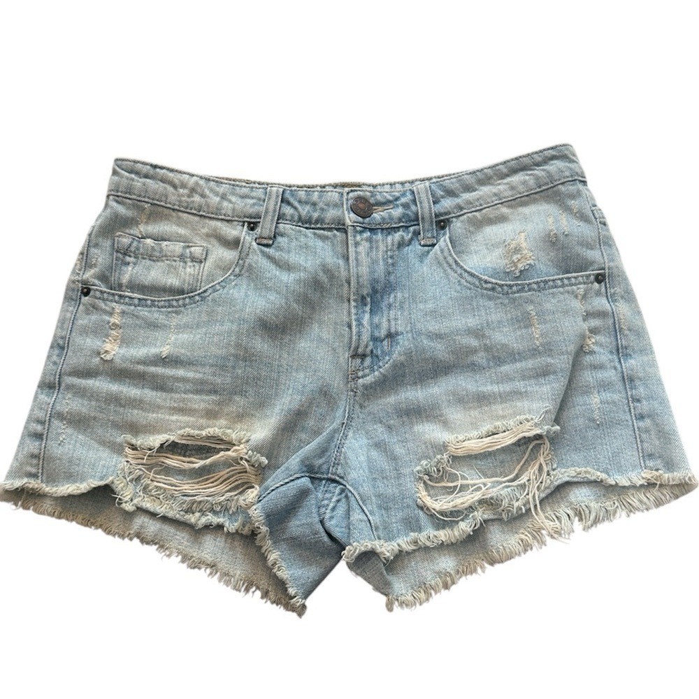 BDG Mid Rise Freda Distressed Vintage Fit Jean Shorts Size 27